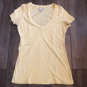 Yellow V-Neck Shirt